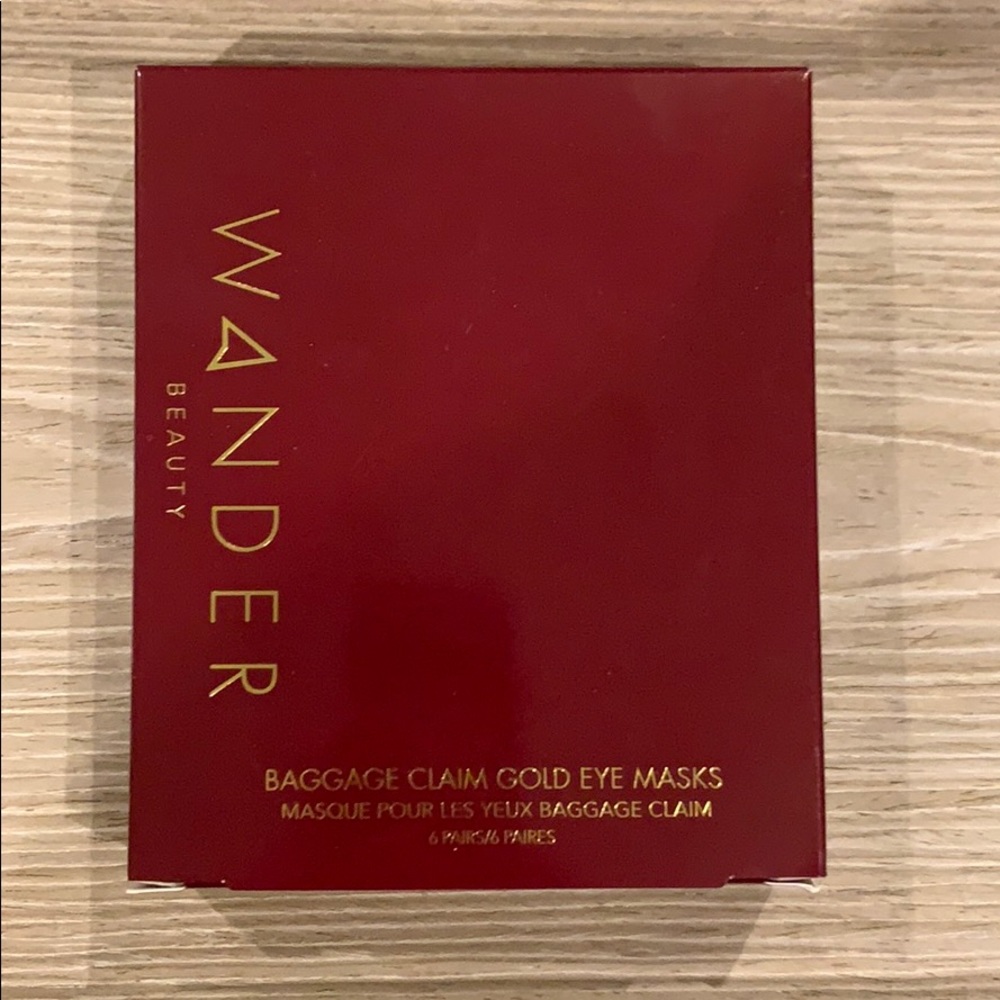 Wander Beauty Baggage Claim Gold Eye Masks